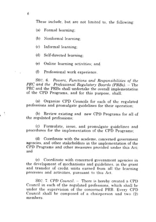 RA 10912 Continuing Professional Development Act 2016 | PDF