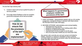 Ease of Doing Business and Efficient Government Service | PPTX