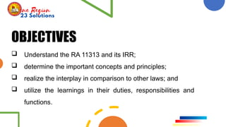 Comprehensive Overview of the Safe Spaces Act (RA 11313) and Gender ...