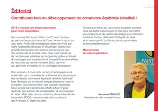 Rapport Annuel Max Havelaar 2013-2014