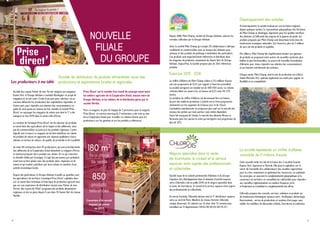 25
5ème
coopérative céréalière française
1ère
coopérative du grand nord de France
Un réseau de 6 000 agriculteurs adhérents
collaborateurs
398
571
millions d’euros
de chiffre d’affaires
 