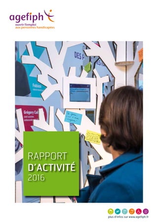1
RAPPORT
D’activité
2016
 