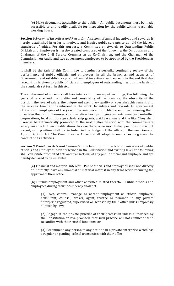 Lecture on ra 6713 picture