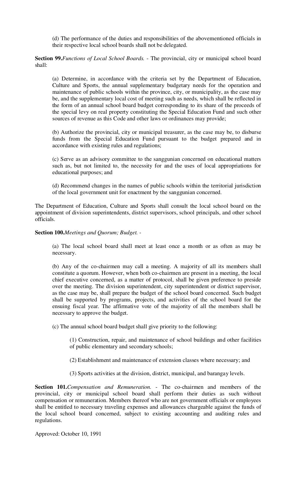 Ra 7160 local government code