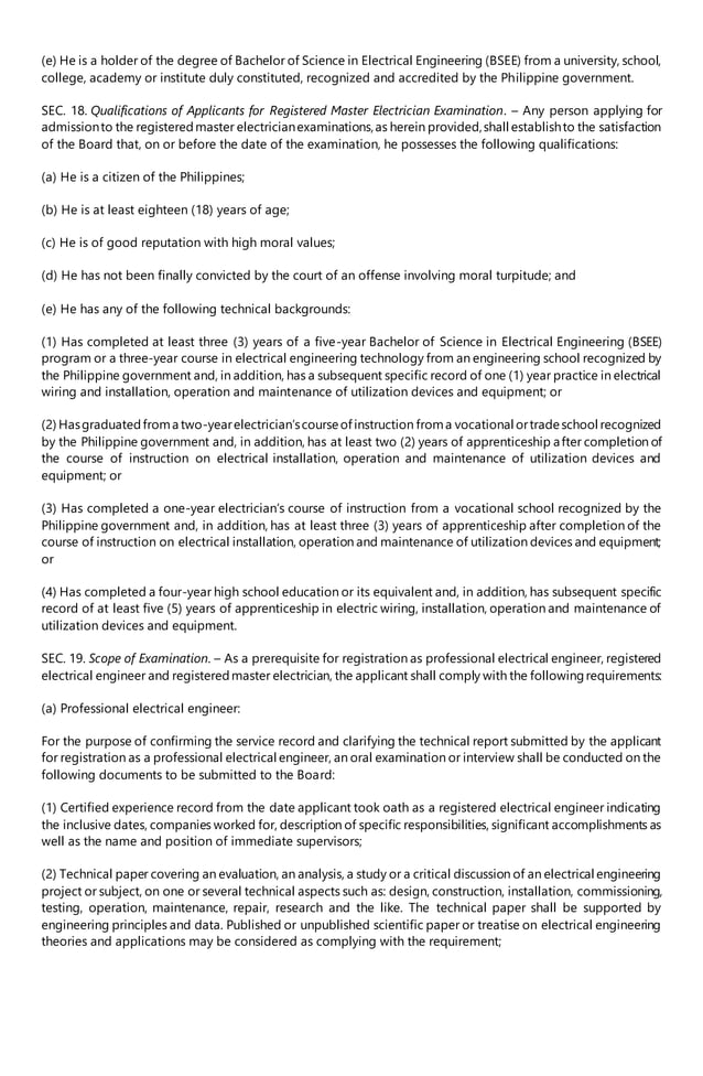 Ra 7920 the new electrical engineering law PDF