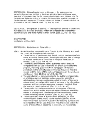 Ra 8293 Computer Ra 8293 ip code of the philippines | PDF