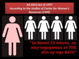 REPUBLIC ACT NUMBER 8353 OR THE ANTI-RAPE LAW | PPTX