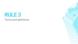RULE 3
Terms and definitions
 