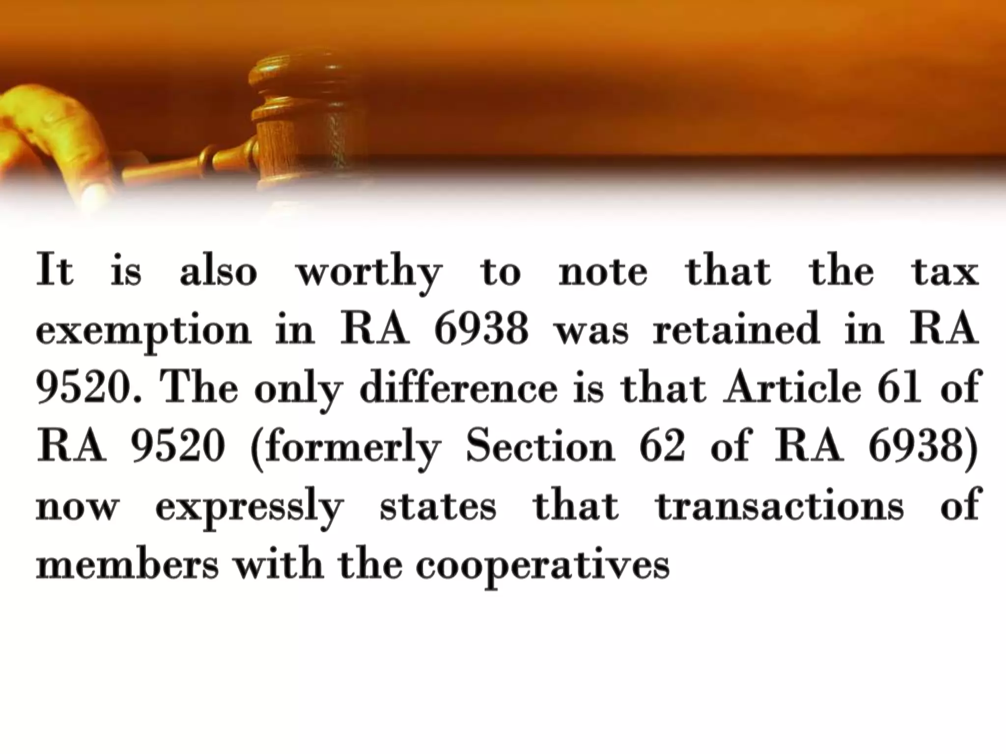 RA 9520 and its Implementing Rules and Regulations 