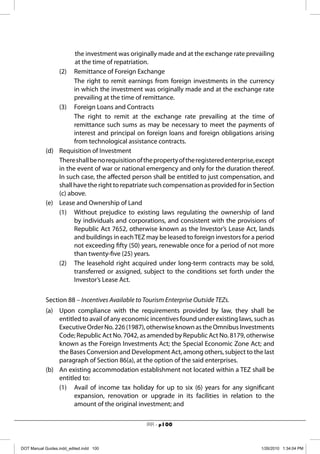 Repatriation Contract Philippine Tourism Act 2009 (RA 9593) | PDF