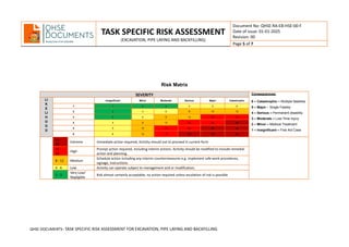 RAAA-TASK SPECIFIC RISK ASSESSMENT FOR EXCAVATION, PIPE LAYING AND ...