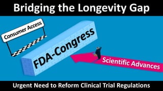 Bridging the Longevity Gap
Urgent Need to Reform Clinical Trial Regulations
 
