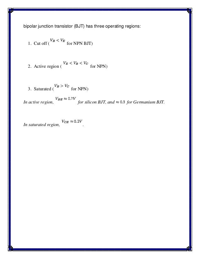 bjt vs mosfet