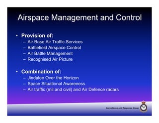Srg Raaf RAAF Surveillance and Response Group | PDF