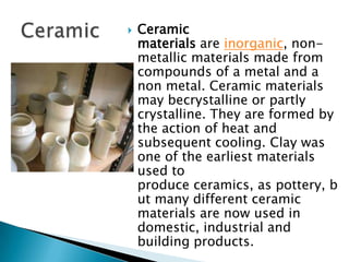 Non Material Technology Engineering Materials | PPTX