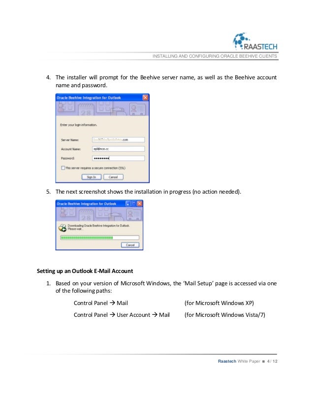 Mail Settings Windows Vista Control Panel