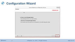 © Raastech, Inc. 2016 | All rights reserved. Slide 39 of 81@Raastech 39
Configuration Wizard
 