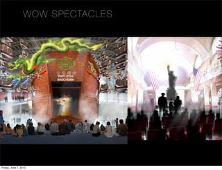 WOW SPECTA C LE S




                                    Experiential Building Blocks: Wow Spectacles
l Building Blocks: Wow Spectacles                                                       85

                                                                                   82


Friday, June 1, 2012
 