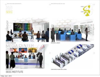 100219_R ALPH APPELBAUM ASSOCIATES   100%_MASTERPL AN_NASA _GSFC_SEEC




         NASA                                                                      LE VEL 3


         GSFC
         SEEC                                                                      LE VEL 2




         FLEXIBLE WORKSHOP                      RESE ARCH LIBRARY




         MEDIA CENTER                           CONFERENCE ROOMS AND LOUNGE


         SEEC INSTITUTE
Friday, June 1, 2012
 