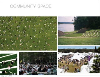 COM M U NI TY S PA C E




Friday, June 1, 2012
 