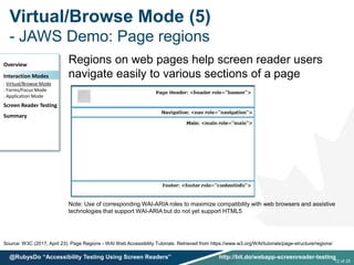 Accessibility Testing Using Screen Readers | PPT
