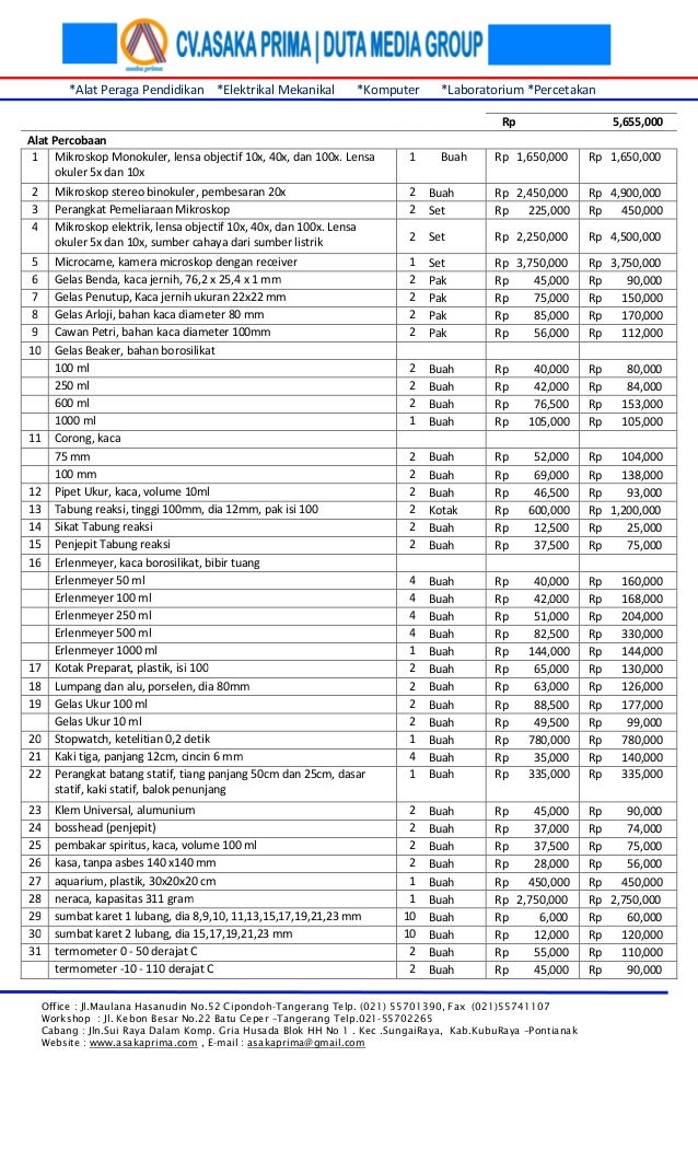 Rab Alat Lab Ipa Sma 2013 Rab Peralatan Laboratorium Ipa Sma 2013 Ala