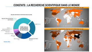 CONSTATS : LA RECHERCHE SCIENTIFIQUE DANS LE MONDE
Unesco, 2021
 