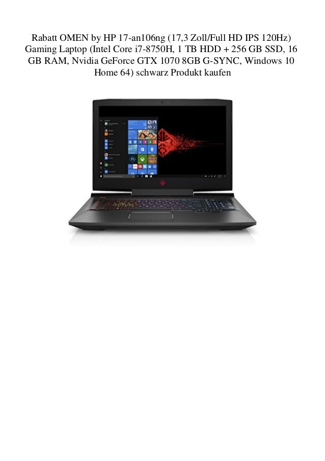 Rabatt Omen By Hp 17 An106ng 17 3 Zollfull Hd Ips 120hz Gaming Lapt