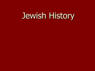 Jewish History 
