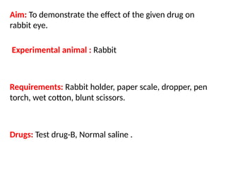Rabbit eye experiment.pptxhfgbvfhjvfyhbvg | PPTX
