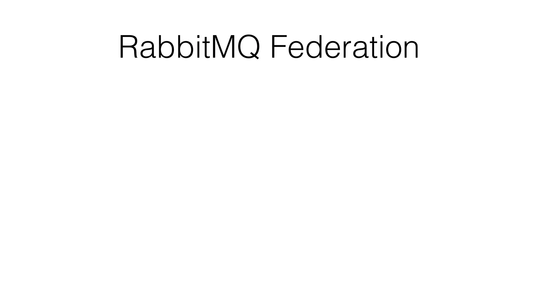 RabbitMQ Federation
 