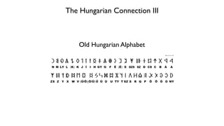 The Hungarian Connection III
Old Hungarian Alphabet
 