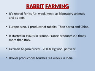 RABBIT NUTRITION, Animal Science, Animal Nutrition. | PPT
