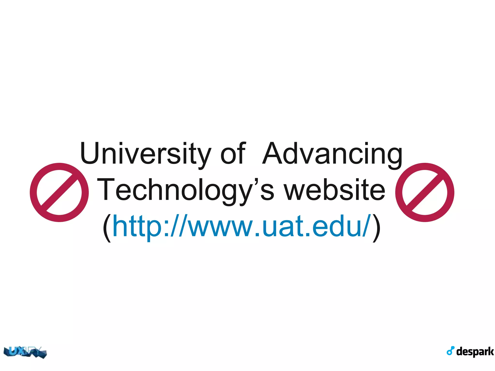 University of Advancing Technology’s website" (http://www.uat.edu/) 