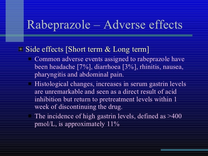 Rabeprazole Side Effects Rash