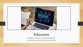Role of ICT in education and it's challenges | PPTX