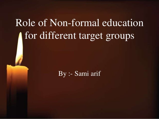 readings about non formal education readings about non formal education