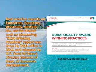 DQA Winning Practice Report
 