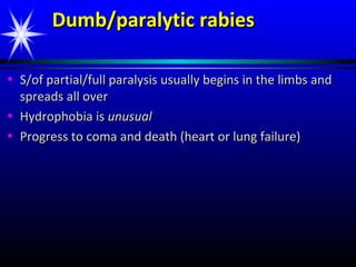 Partial Paralysis Rabies Rabies | PPT