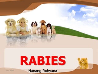 RABIES
Nanang RuhyanaSeksi TASKIT 1
 