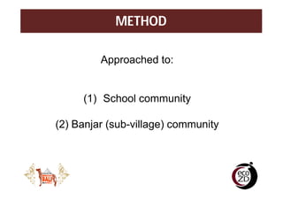 Village rabies working group: The knowledge translation of understanding better on dog ecology and community engagement for optimizing rabies control program in Bali, Indonesia