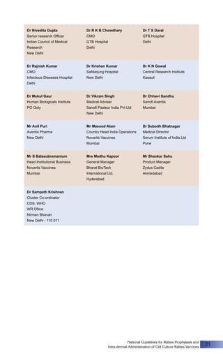 Rabies guidelines | PDF