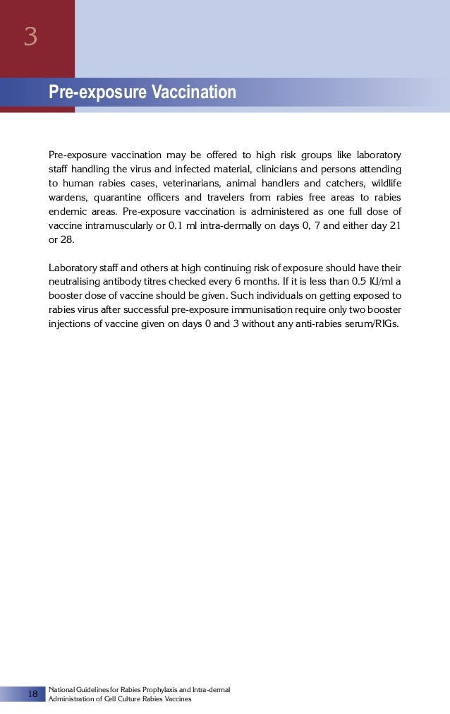 Rabies guidelines