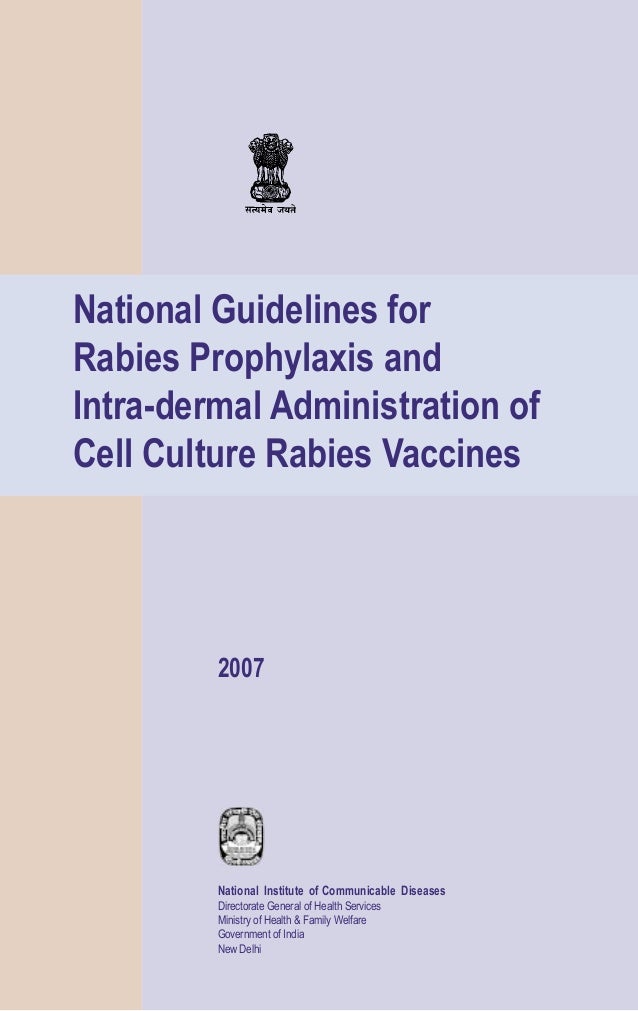 Rabies guidelines