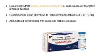 Anti Rashda B RABIES HUMAN MONOCLONAL ANTIBODY (Rhmab)-Rabishield.pptx