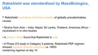 Rabishield Invention RABIES HUMAN MONOCLONAL ANTIBODY (Rhmab)-Rabishield.pptx