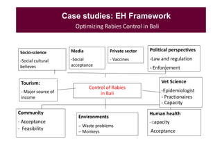 Rabies in Bali: A chronology and experience made with an EcoHealth approach for a better control of rabies