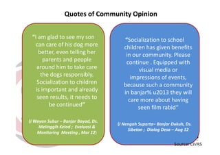 Rabies in Bali: A chronology and experience made with an EcoHealth approach for a better control of rabies