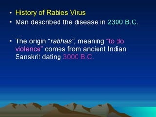 Rabies Lecture | PPTX