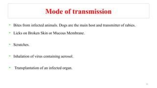 Rabies PPT FOR UNDERGRADUATES useful for MBBS students | PPTX